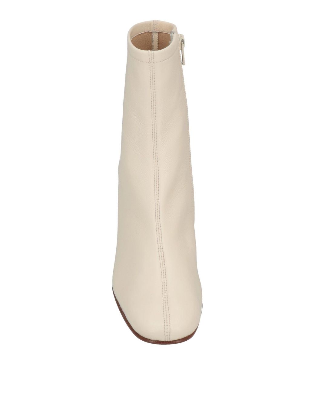 By Far White Ankle Boots