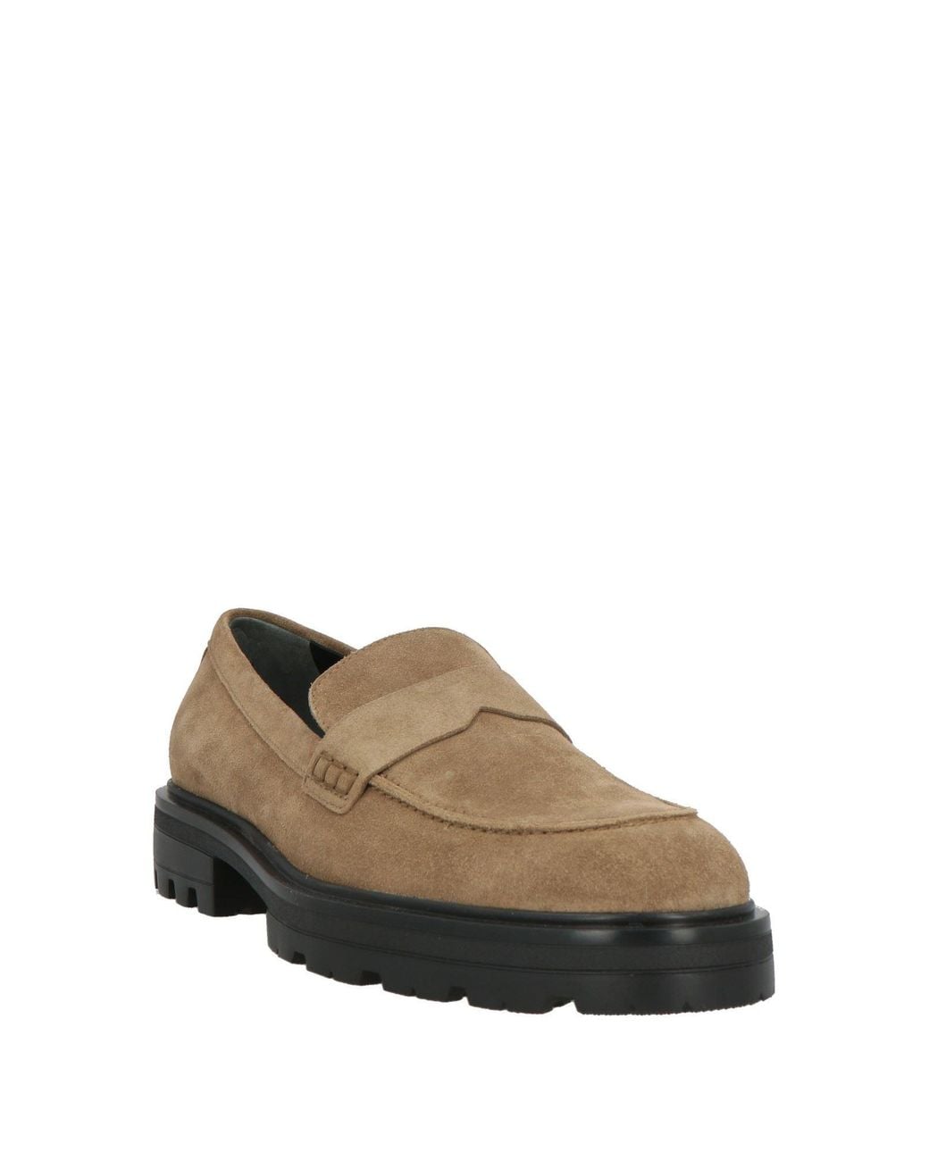 Hogan Brown Khaki Loafers Leather for men