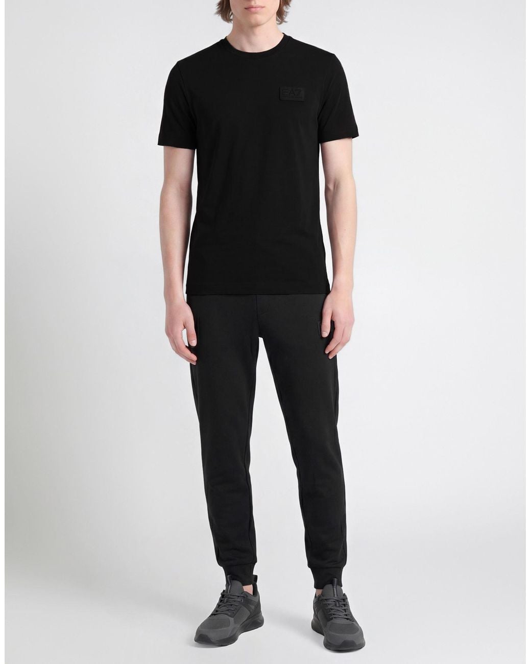 EA7 Black T-Shirt for men