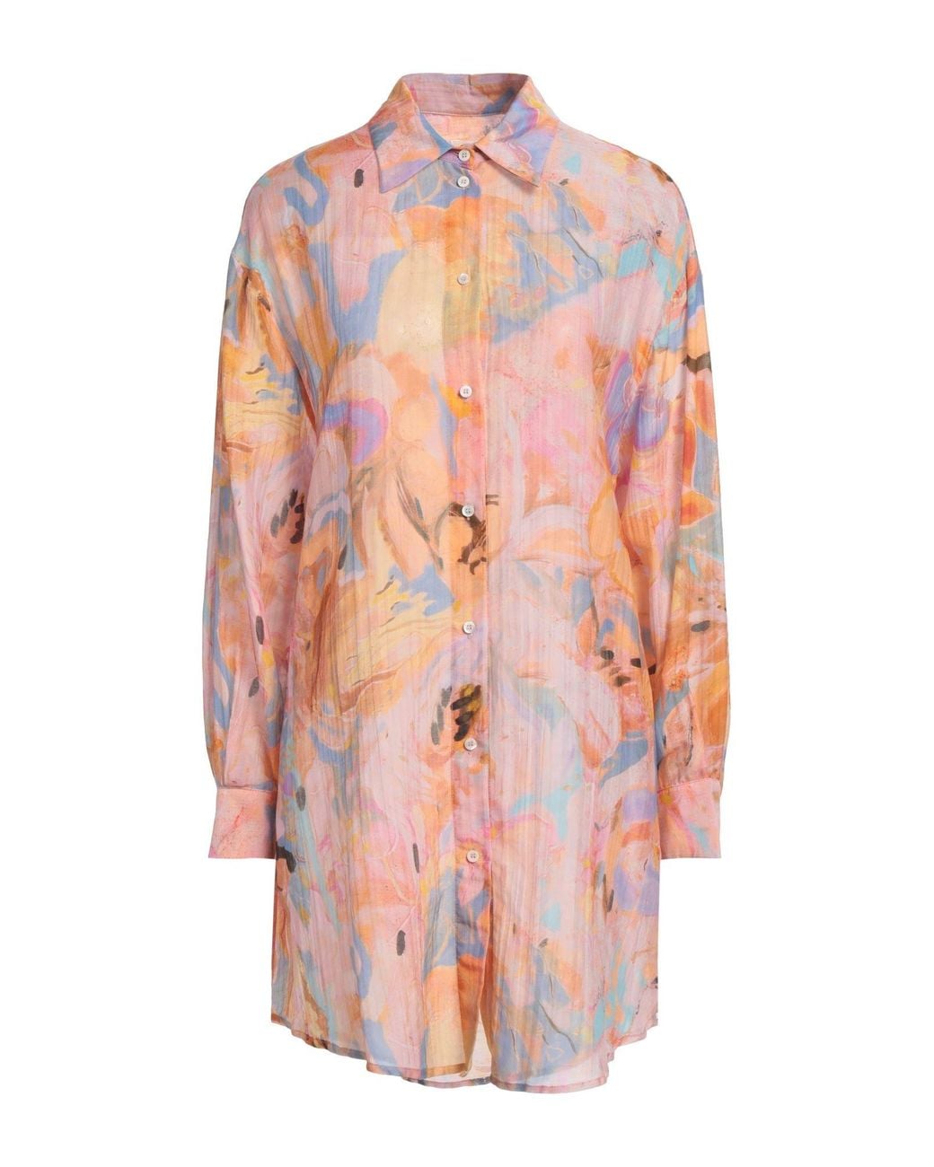 Ottod'Ame Pink Mini Dress Cotton, Silk