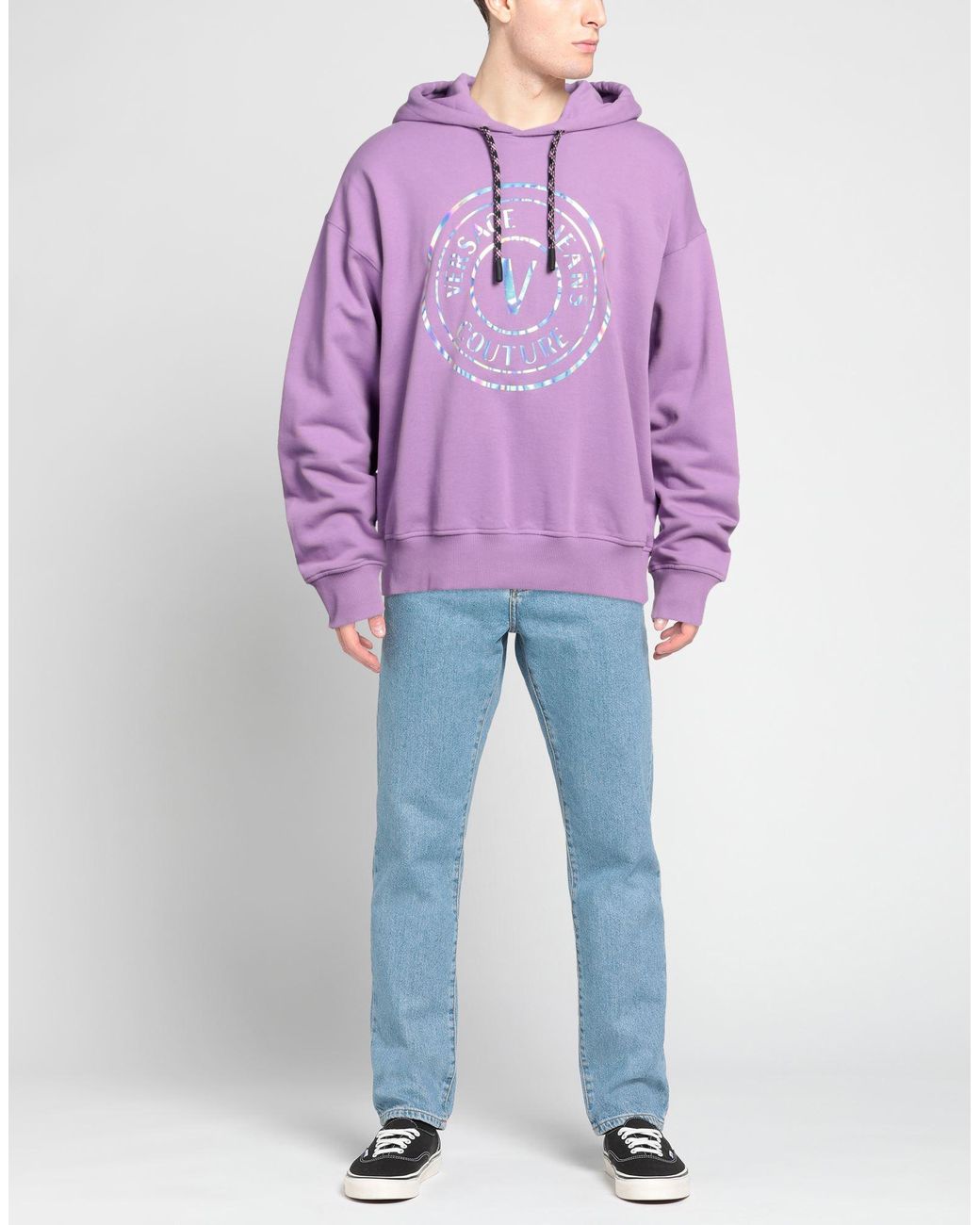 Versace Jeans Couture Purple Sweatshirt for men