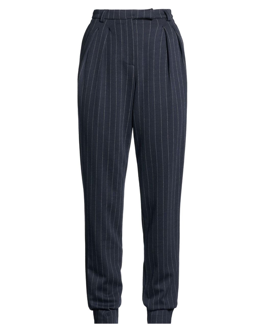 Compagnia Italiana Blue Pants Polyester, Viscose, Elastane