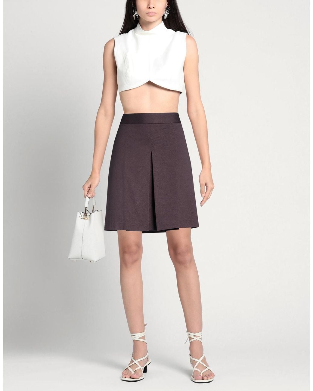Circolo 1901 Purple Mini Skirt