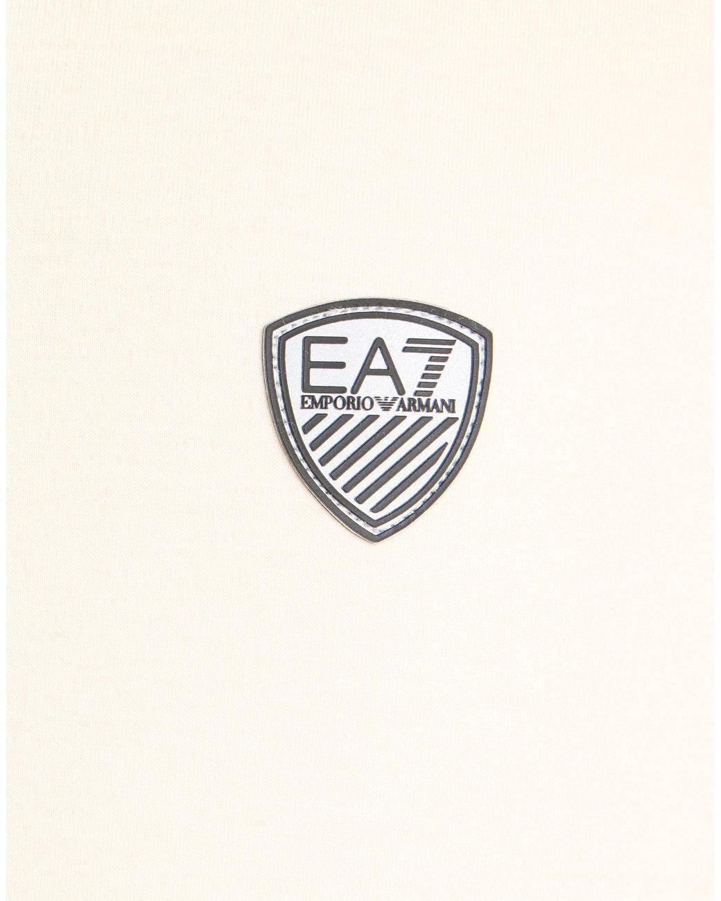 EA7 Natural Ivory Sweatshirt Polyester, Viscose, Elastane for men