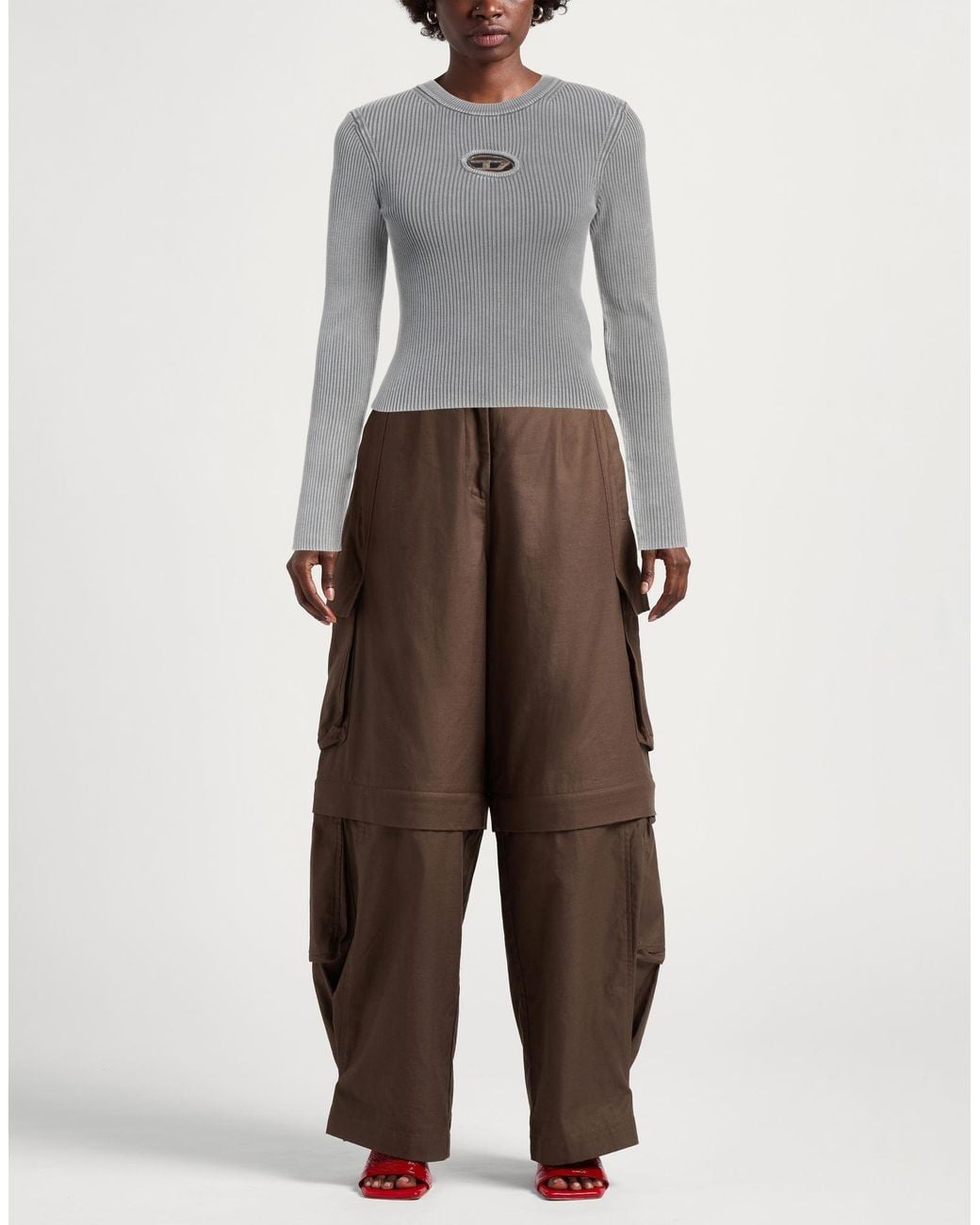 DIESEL Gray Sweater Cotton