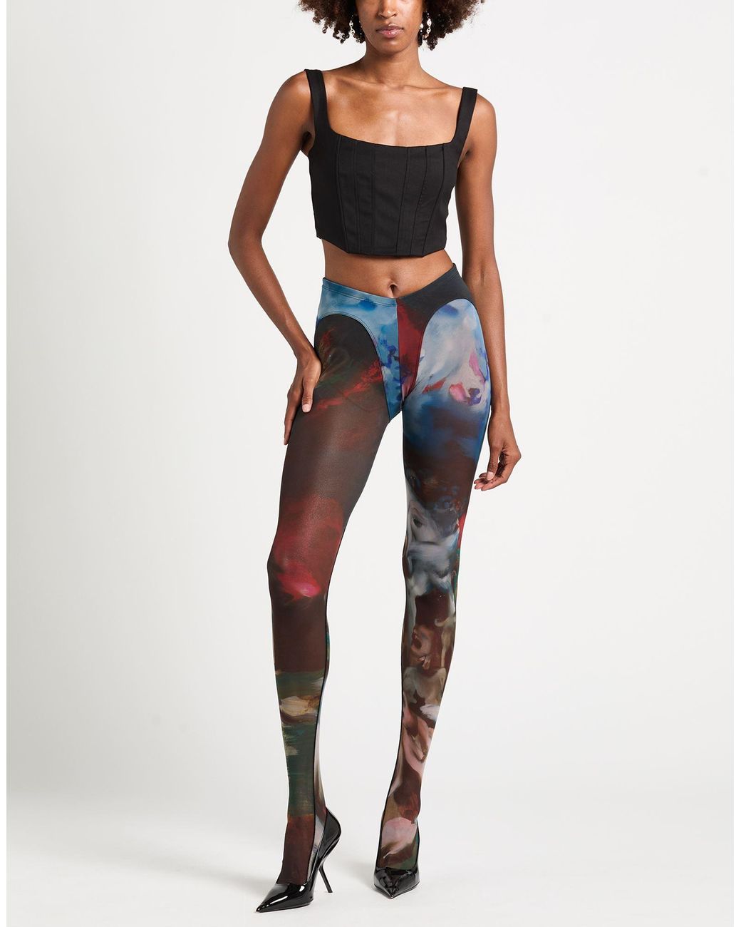 Mugler Blue Leggings