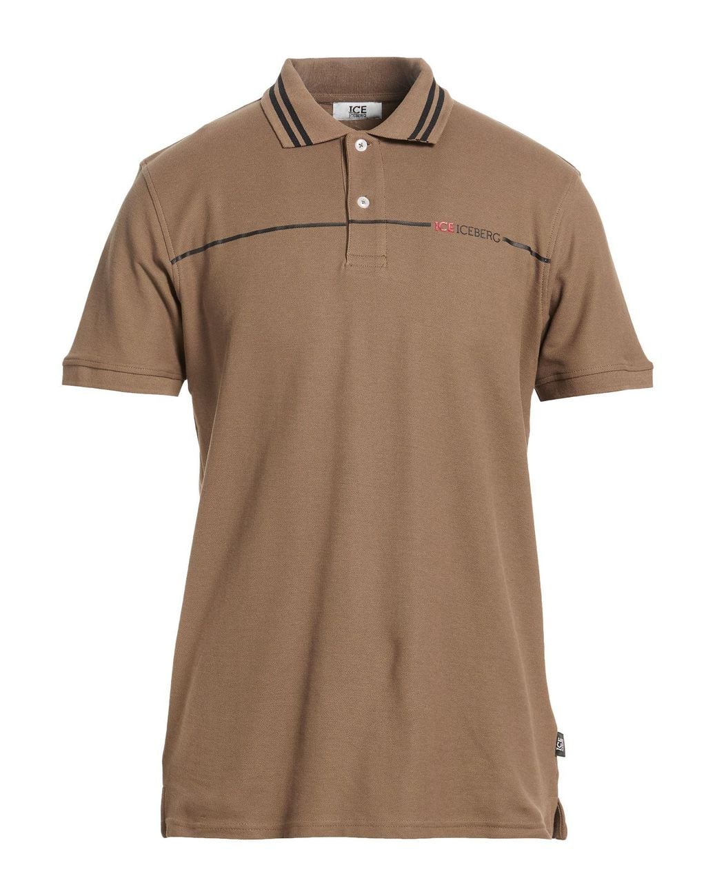 Ice Iceberg Brown Polo Shirt Cotton for men