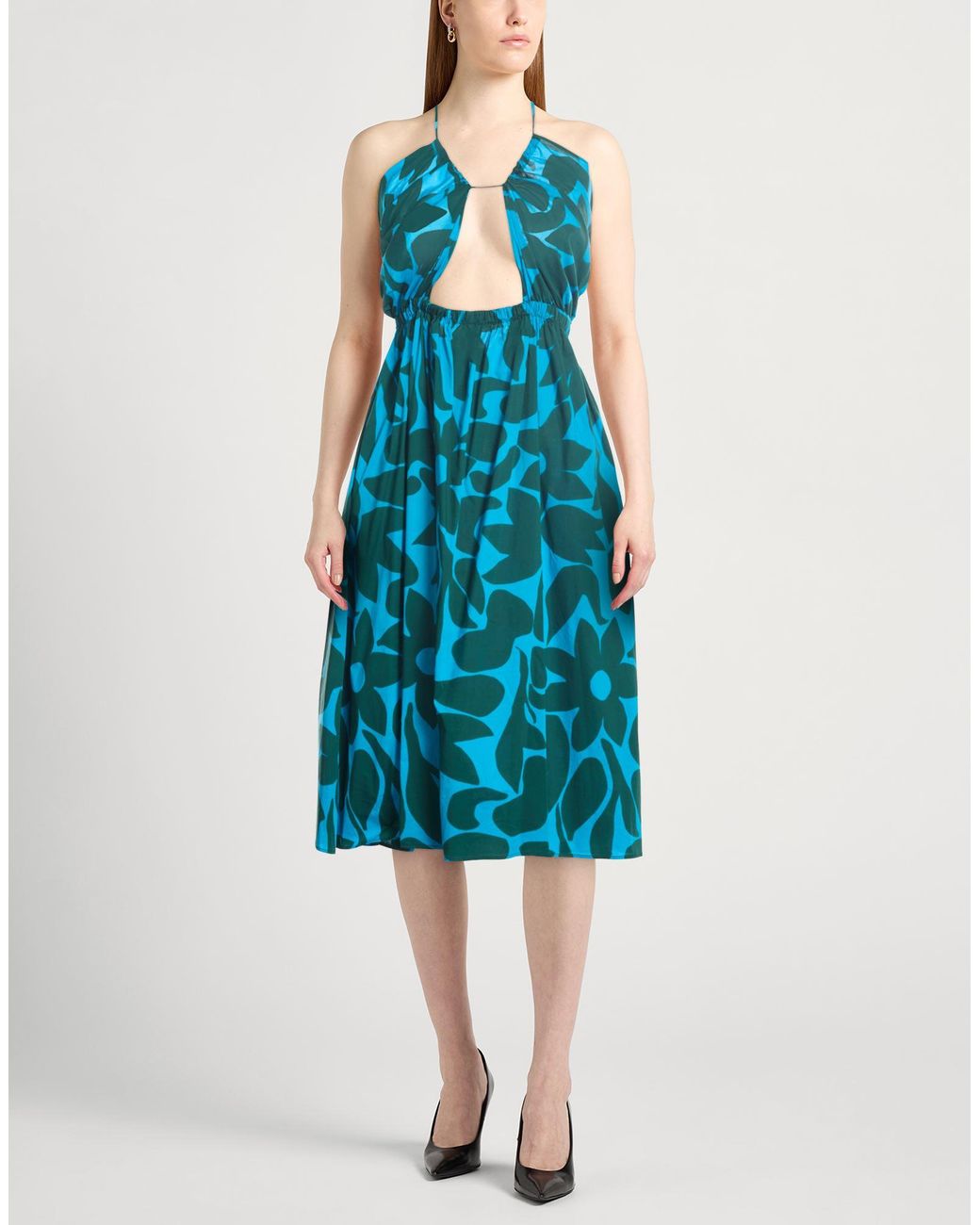 Liviana Conti Blue Midi Dress