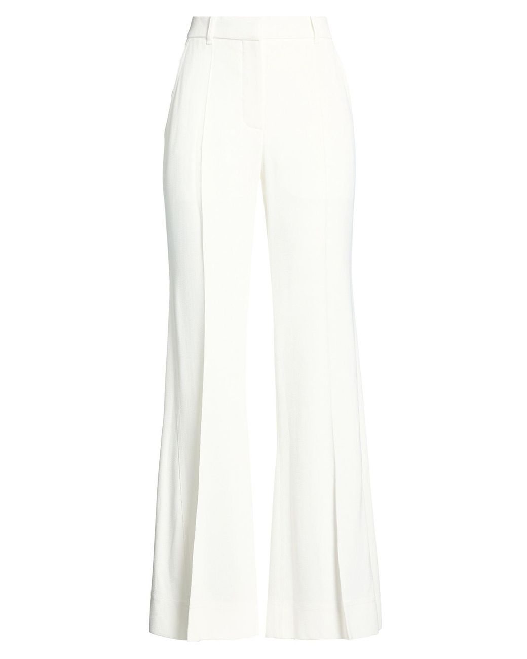 Victoria Beckham White Pants Viscose, Polyamide