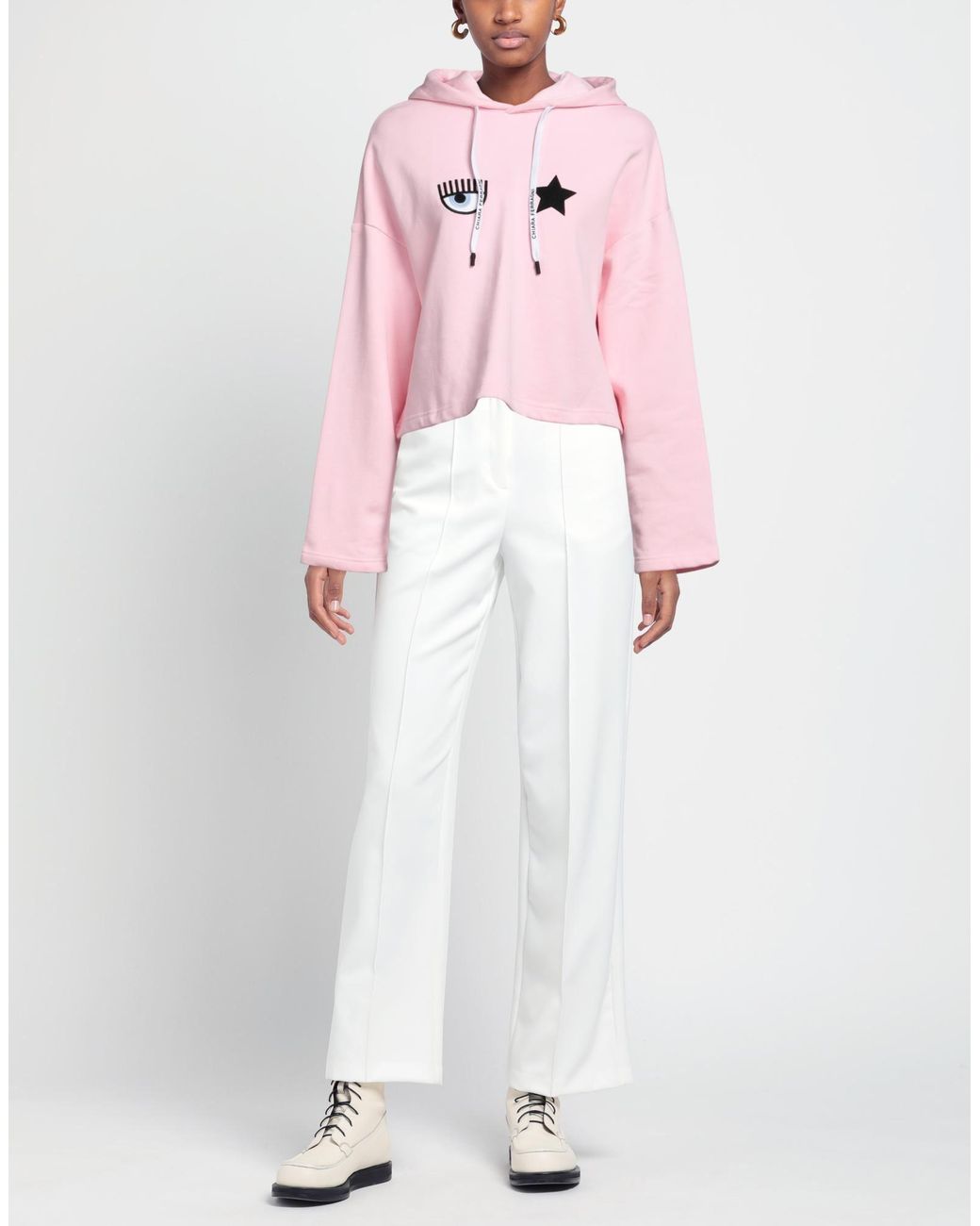Chiara Ferragni Pink Sweatshirt