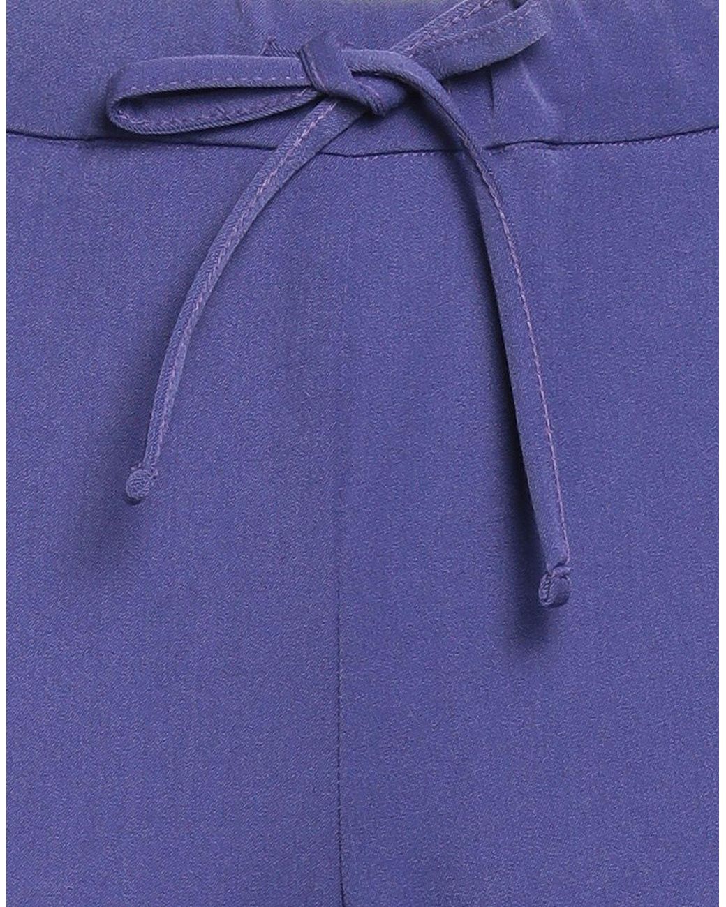 GAUDI Blue Pants Polyester, Viscose, Elastane