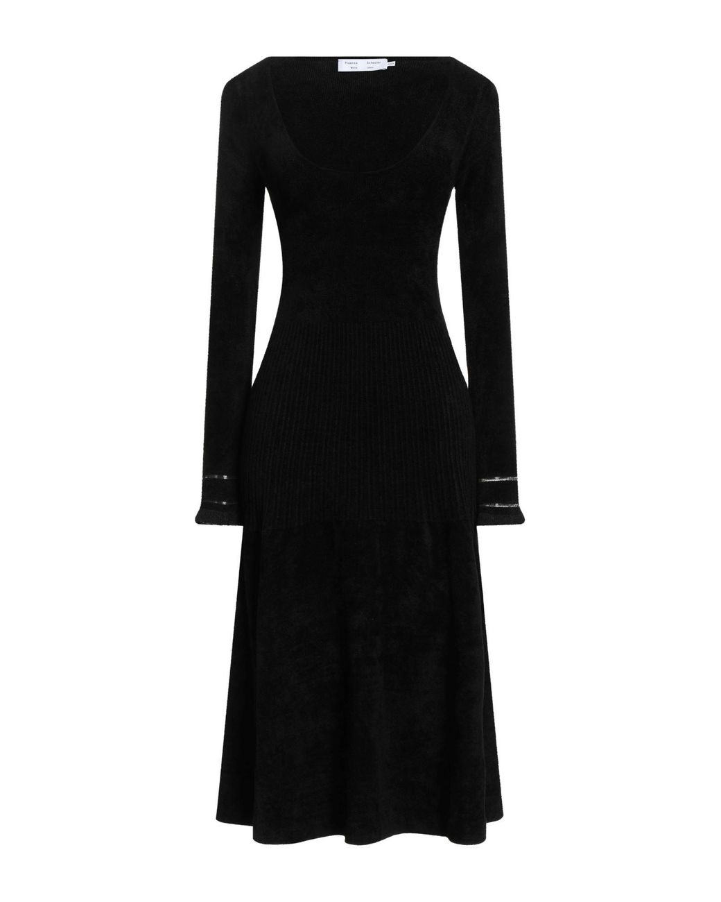 Proenza Schouler Black Midi Dress