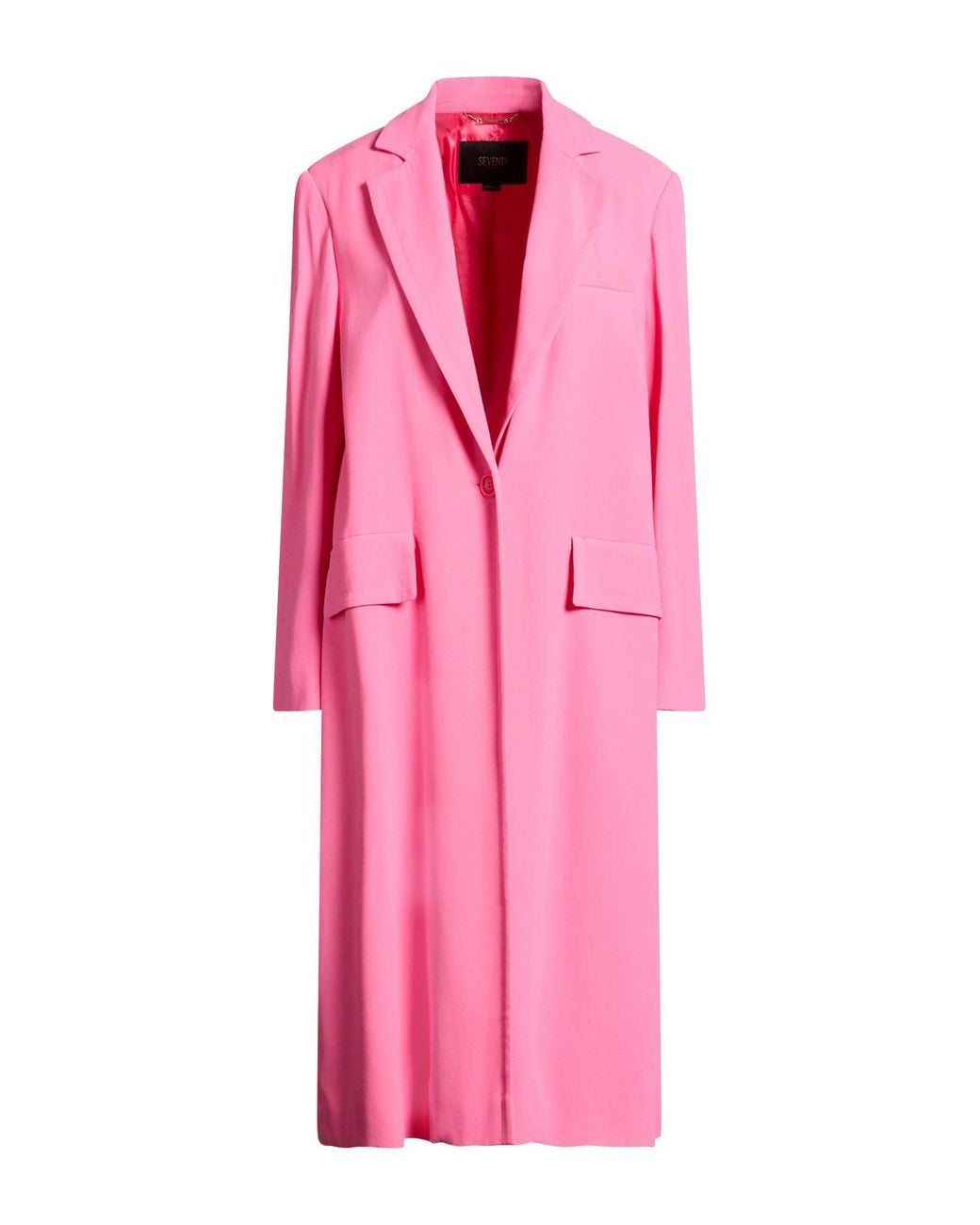 SEVENTY VENEZIA Pink Overcoat & Trench Coat Viscose