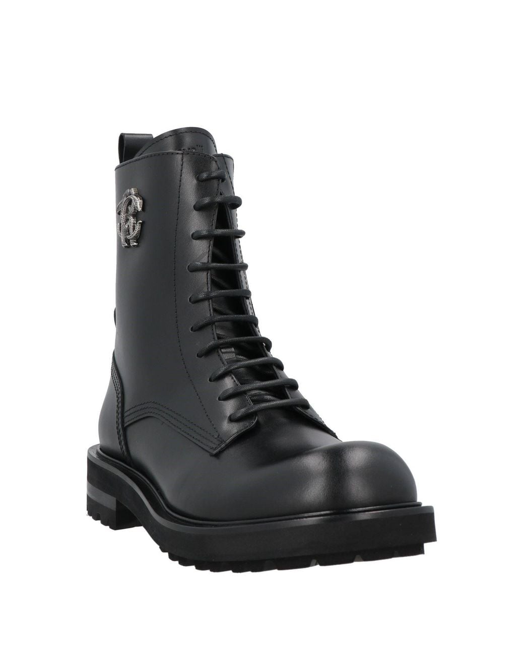 Roberto Cavalli Black Ankle Boots for men