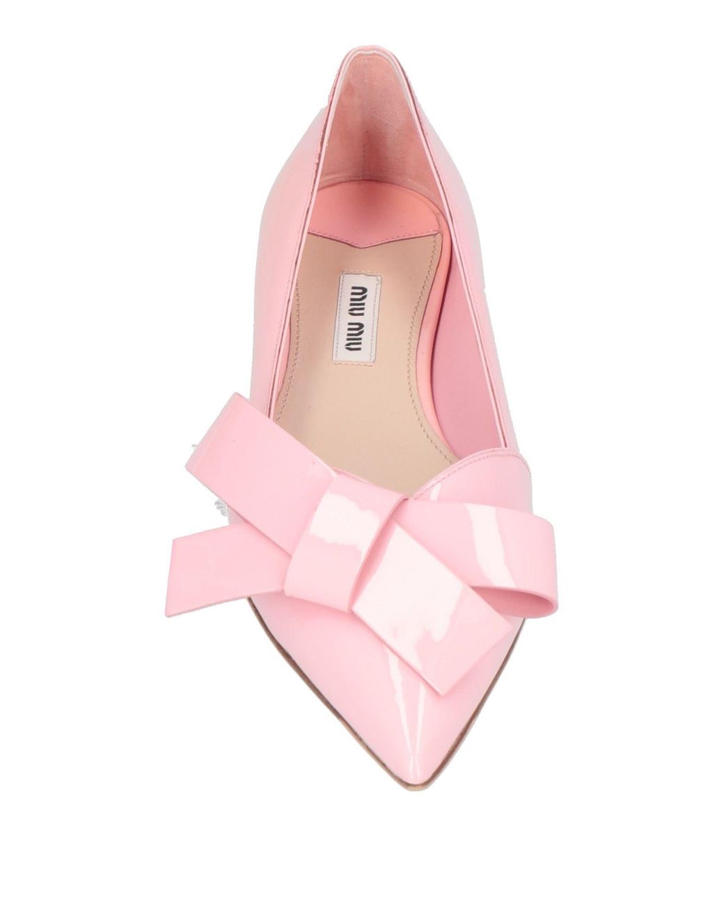 Miu Miu Ballet Flats in Pink | Lyst