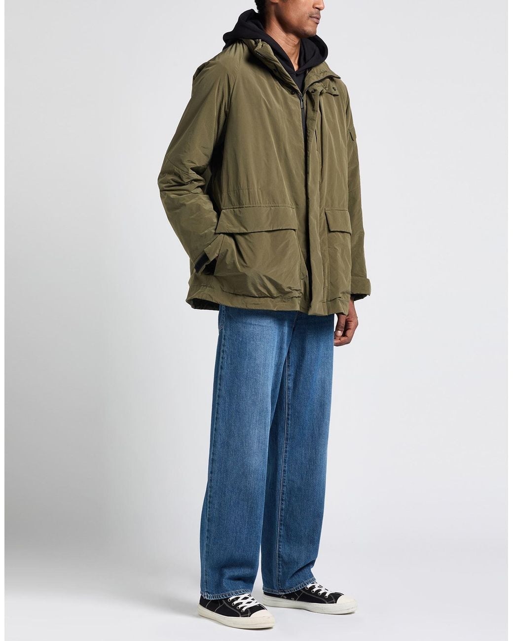 Hevò Green Jacket Polyester, Polyamide for men