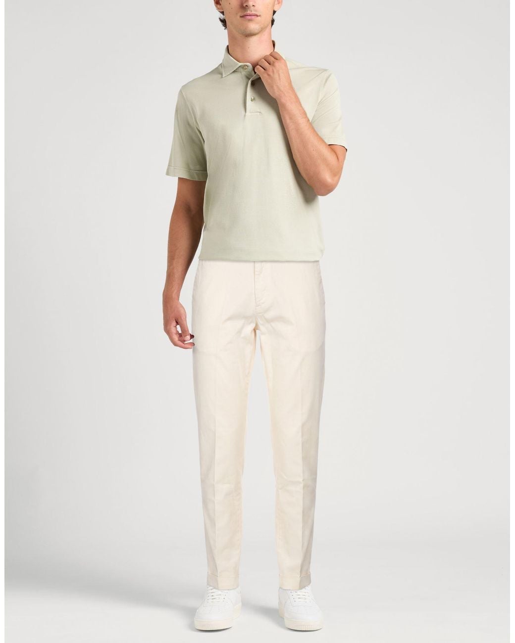 Liu Jo Natural Pants Cotton, Elastane for men