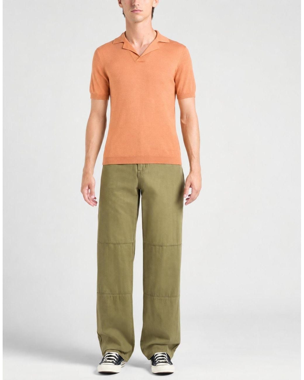 Roda Orange Polo Shirt Cotton for men