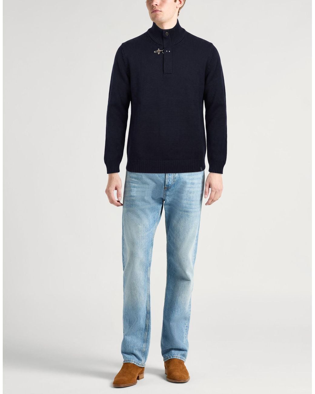 Fay Blue Turtleneck for men