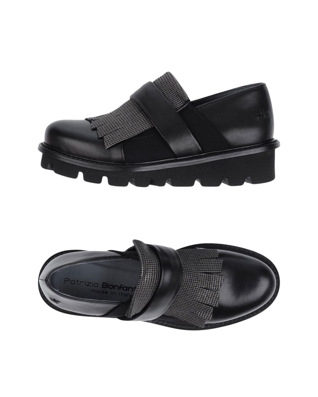 Patrizia Bonfanti Black Loafers Calfskin