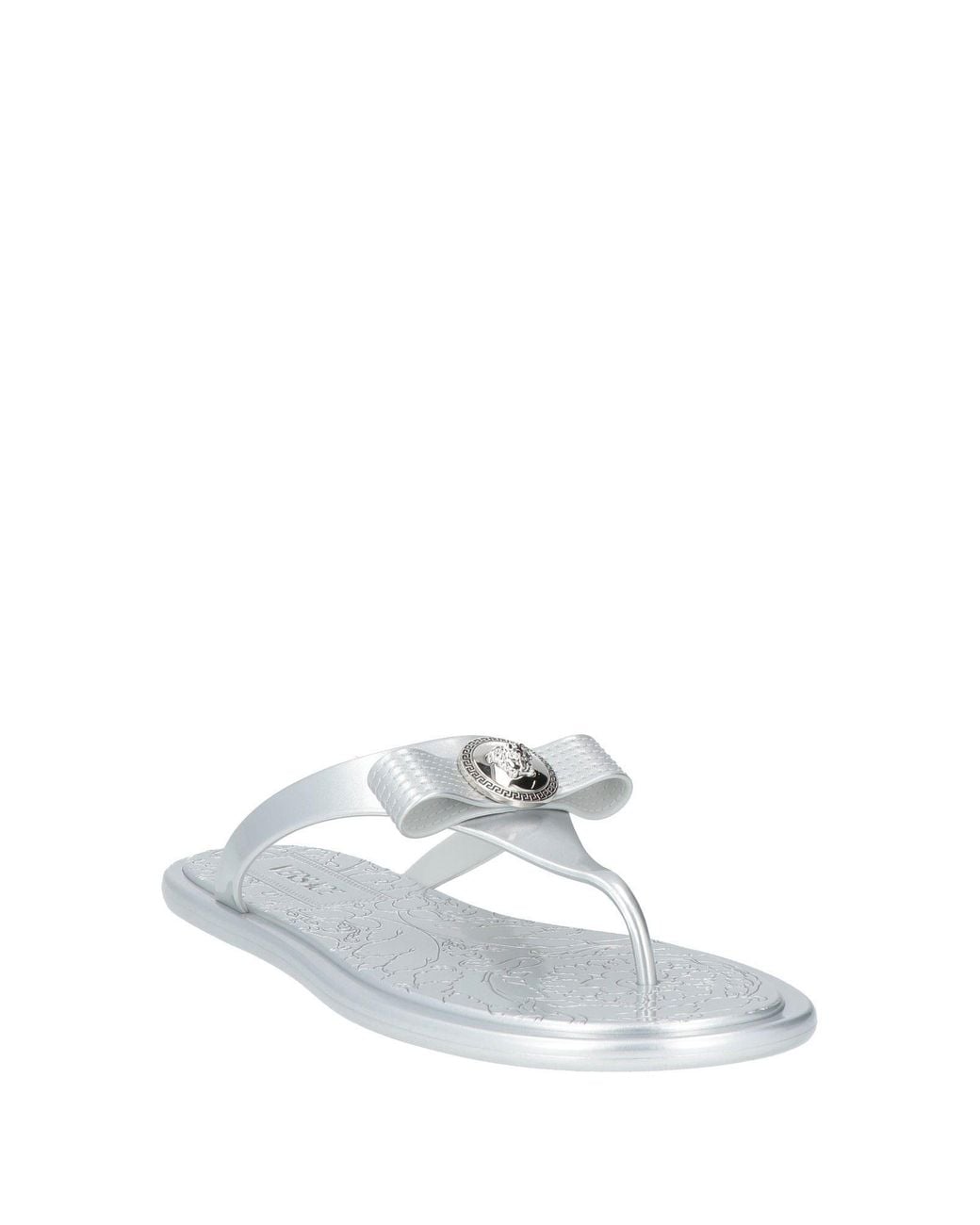 Versace White Thong Sandal