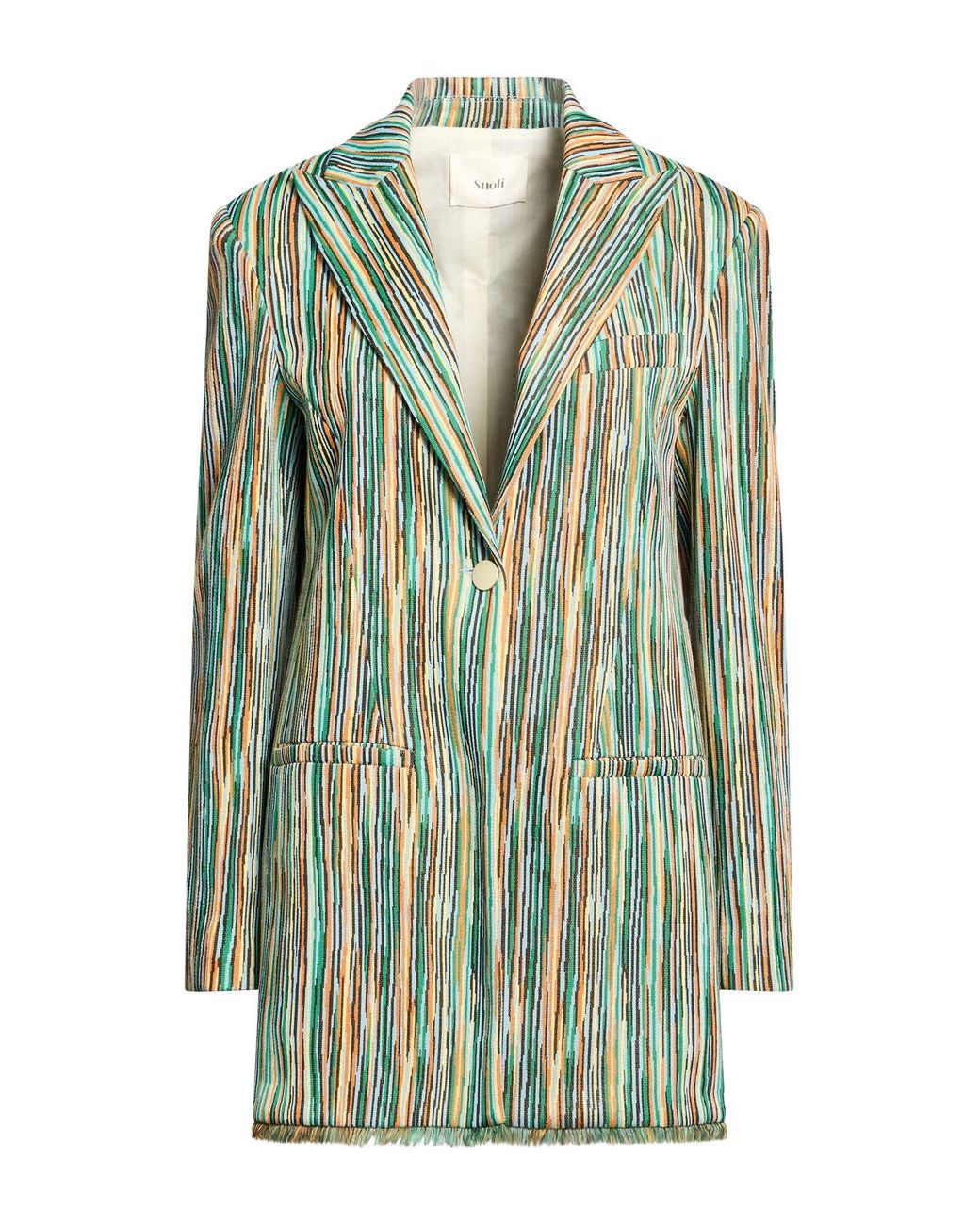 Suoli Green Blazer Viscose, Polyester, Elastane