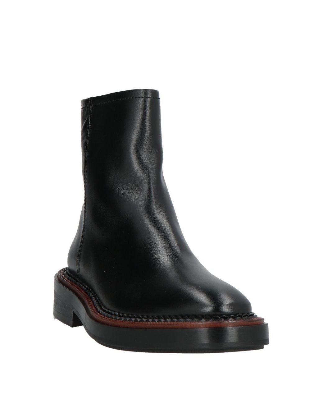 Ras Black Ankle Boots Leather