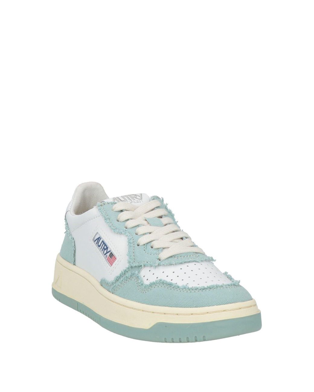 Autry Blue Light Sneakers Leather, Textile Fibers
