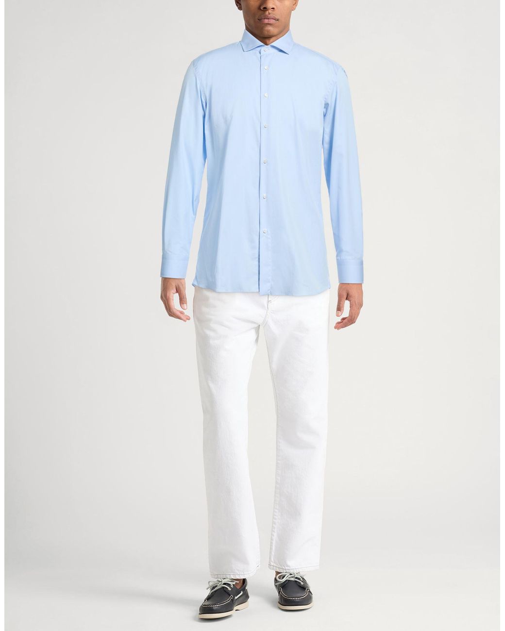 Caruso Blue Sky Shirt Cotton for men