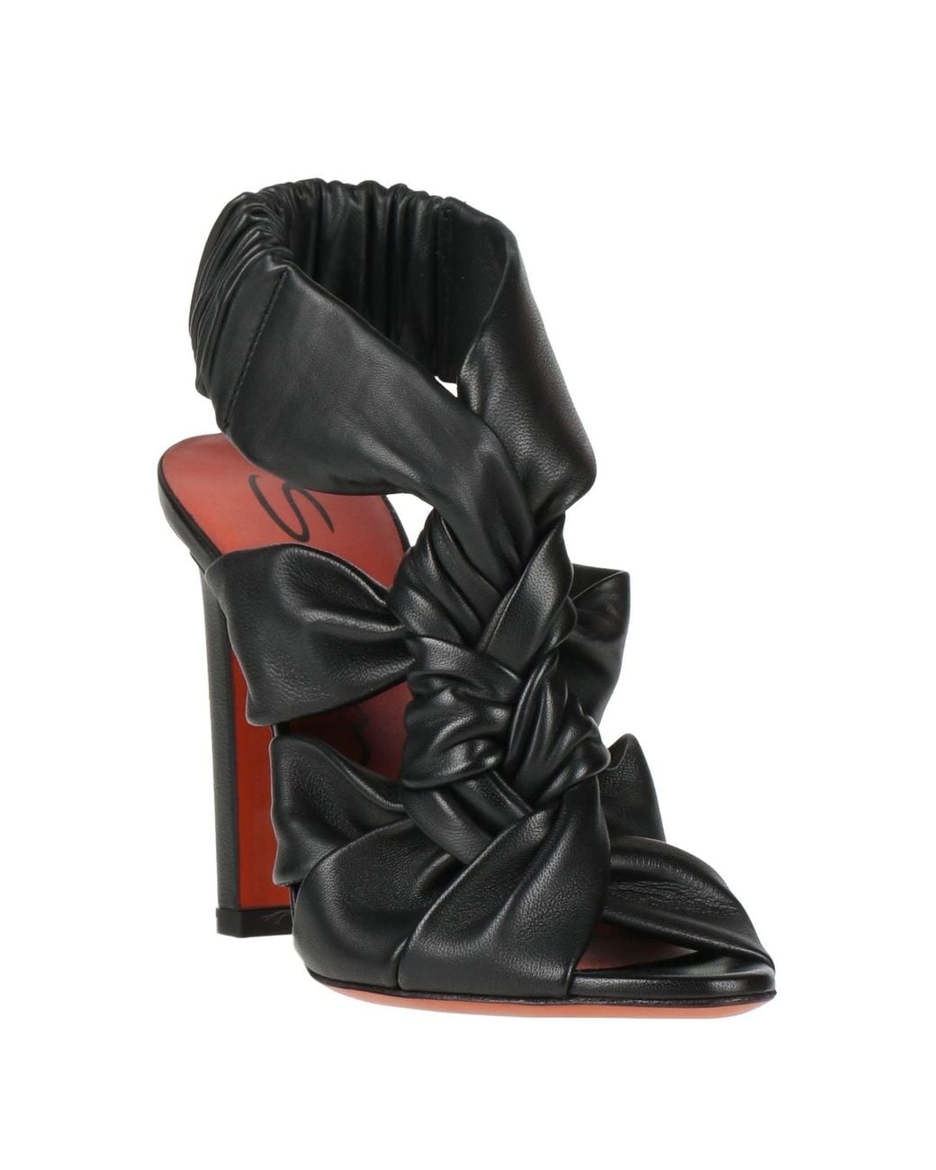 Santoni Black Sandals