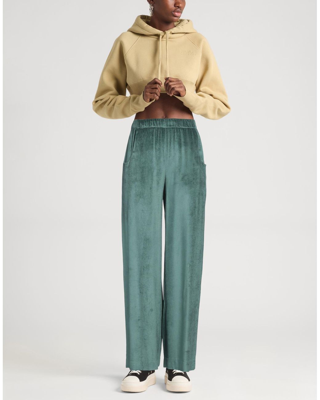 Tela Green Pants Viscose