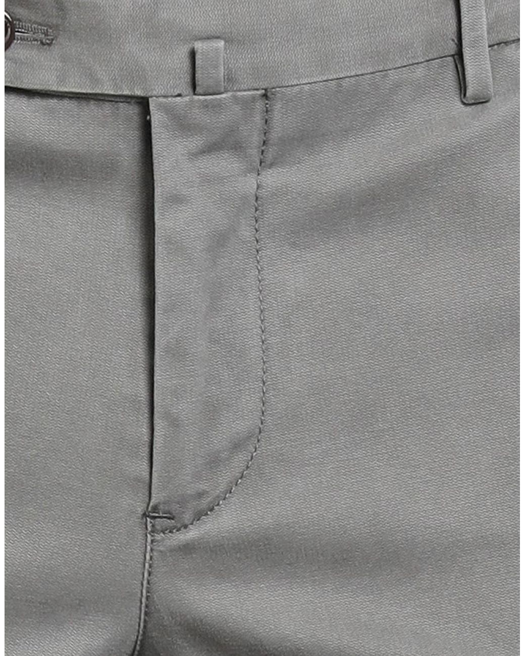 PT Torino Gray Pants Cotton, Elastane for men