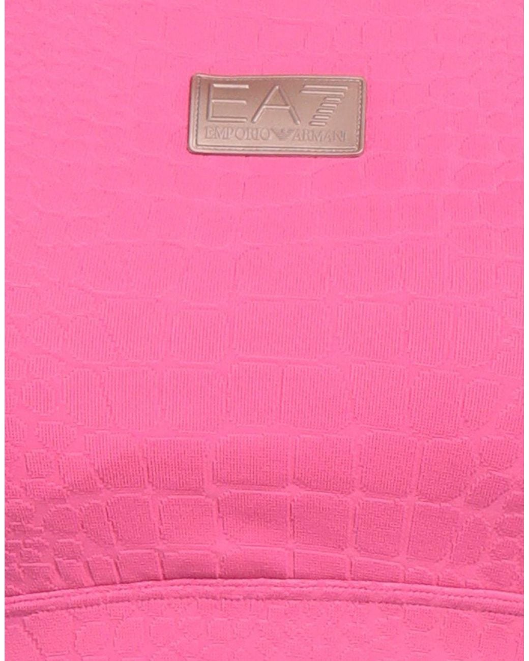 EA7 Pink Fuchsia Top Polyamide, Elastane