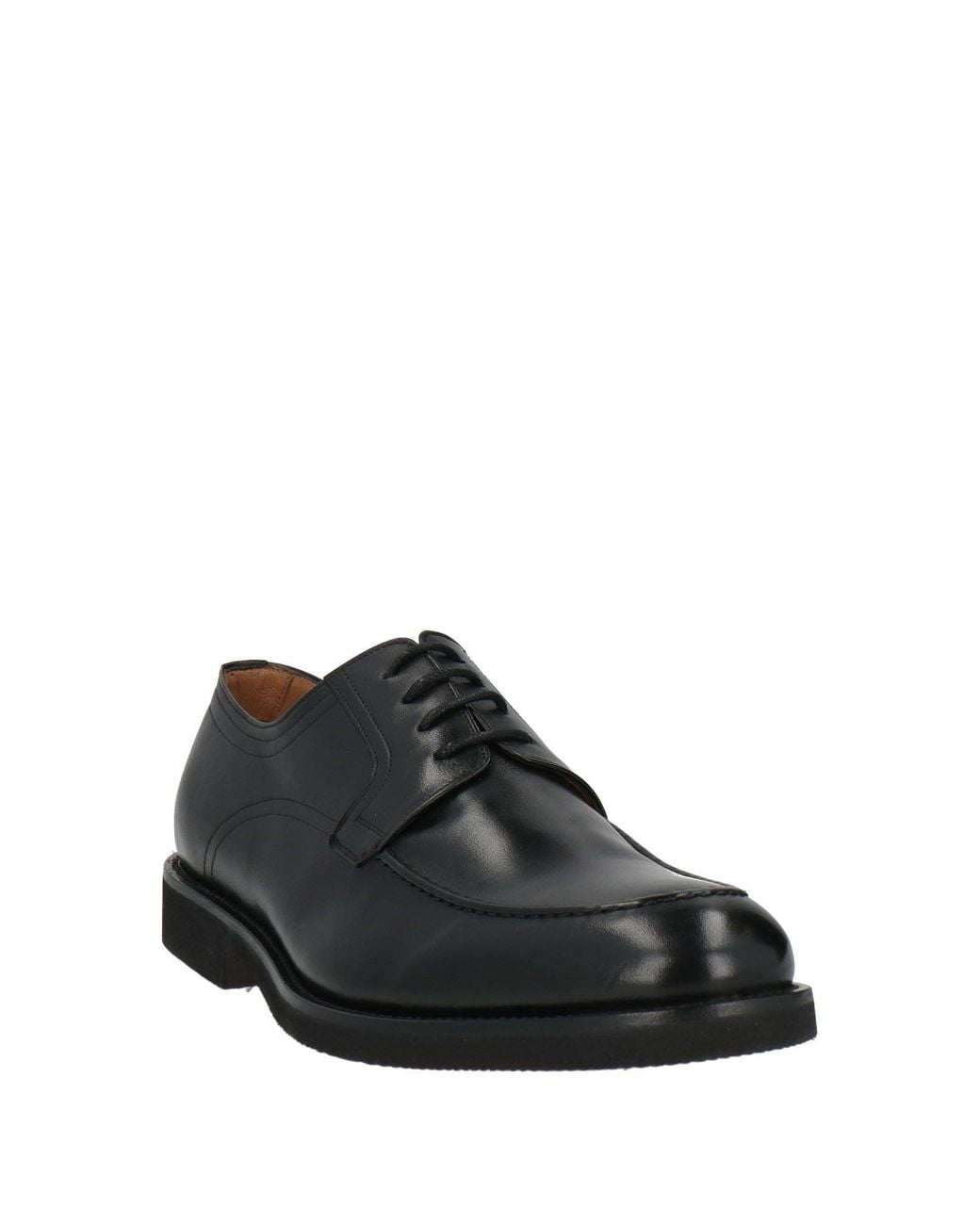 Calpierre Black Lace-Up Shoes Leather for men