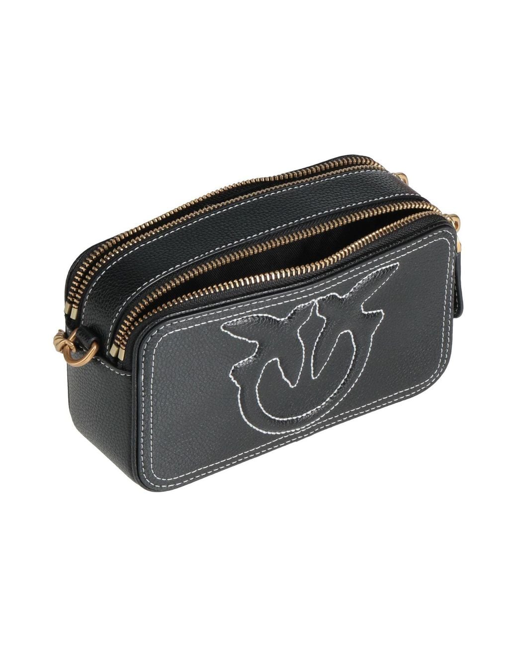 Pinko Black Cross-Body Bag Leather