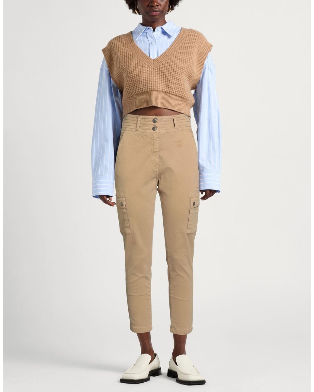 Aeronautica Militare Natural Pants Cotton, Elastane