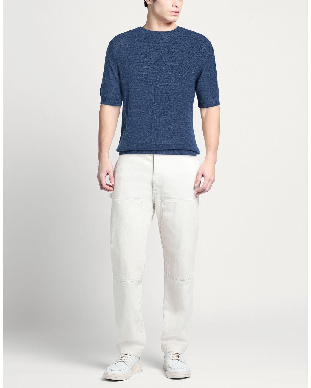 FILIPPO DE LAURENTIIS Blue Jumper for men