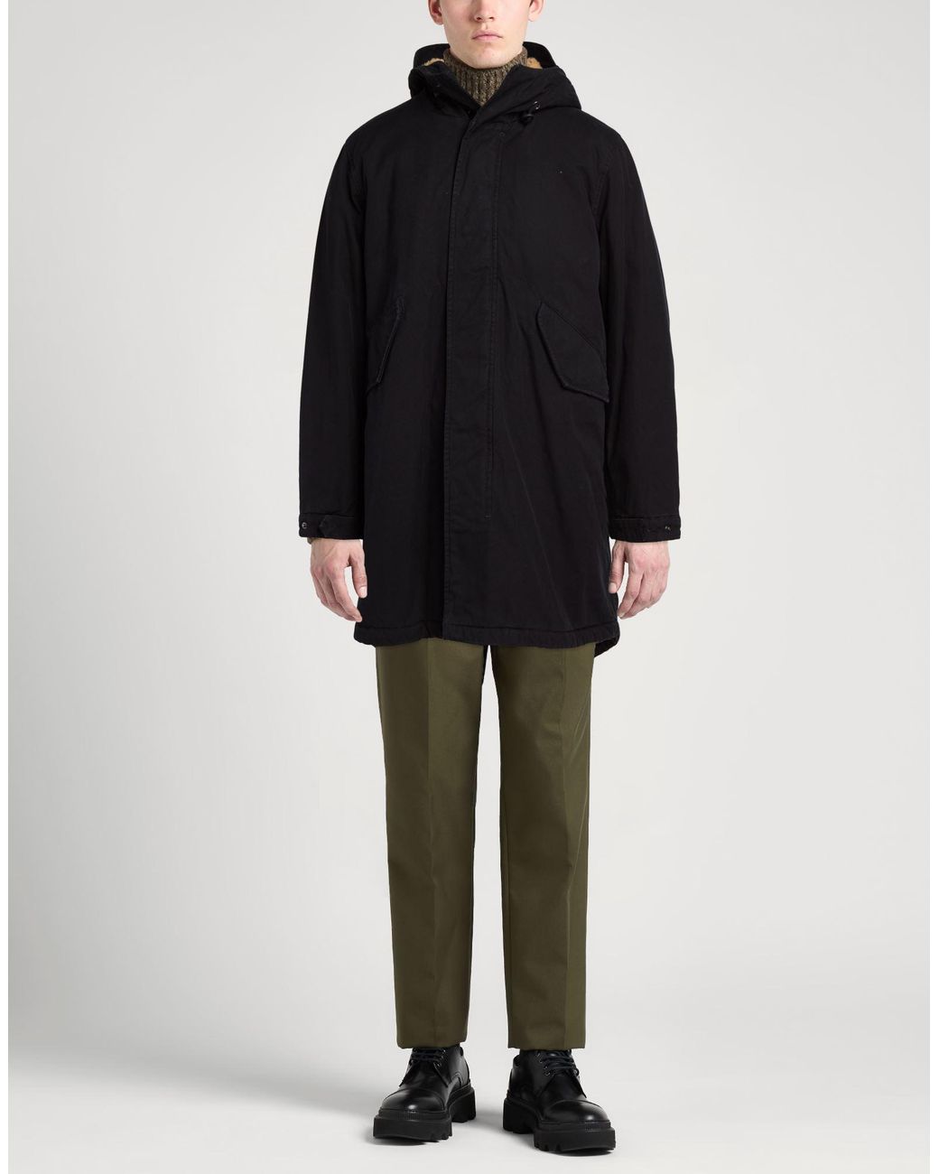 Aspesi Black Coat for men