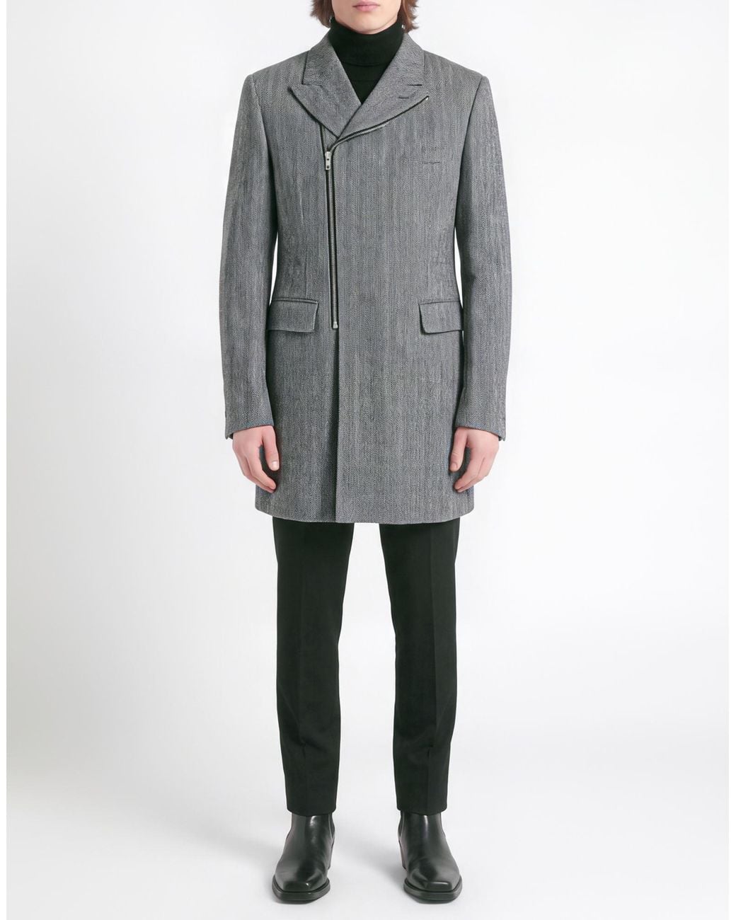 Comme des Garçons Gray Coat Wool for men