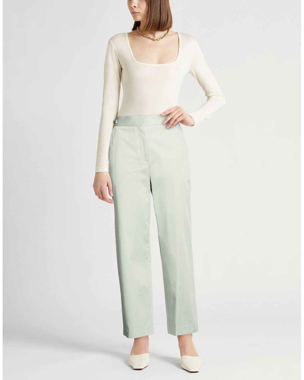Agnona White Pants