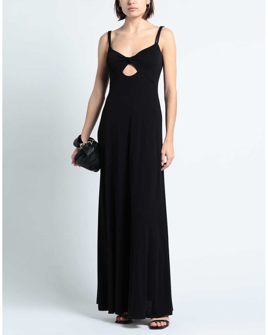 Erika Cavallini Semi Couture Black Maxi Dress