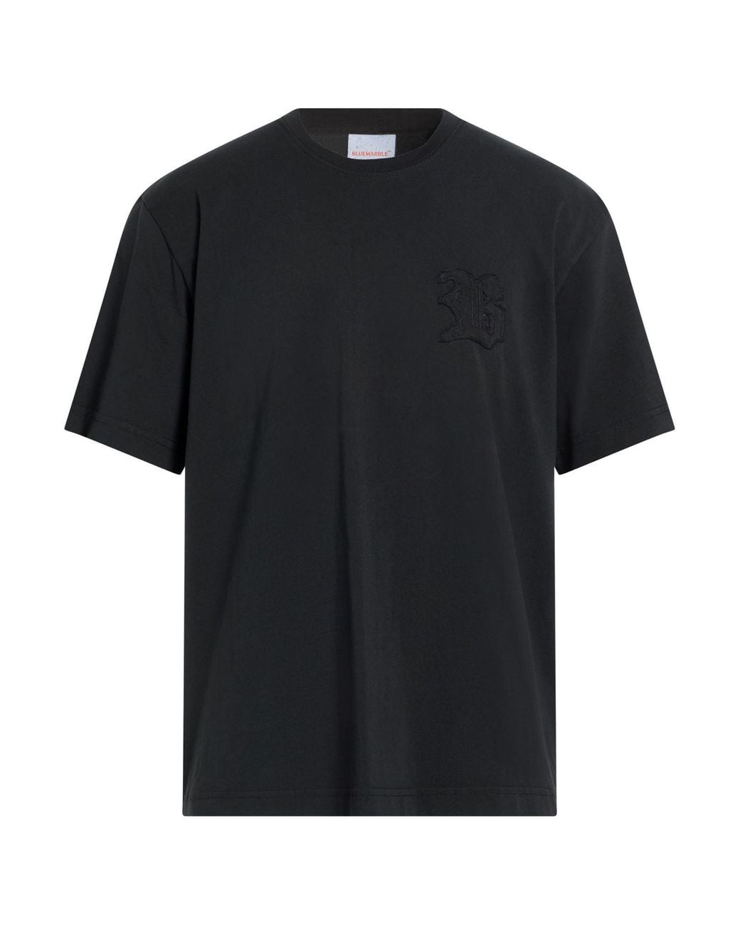 Bluemarble Black T-Shirt Cotton for men