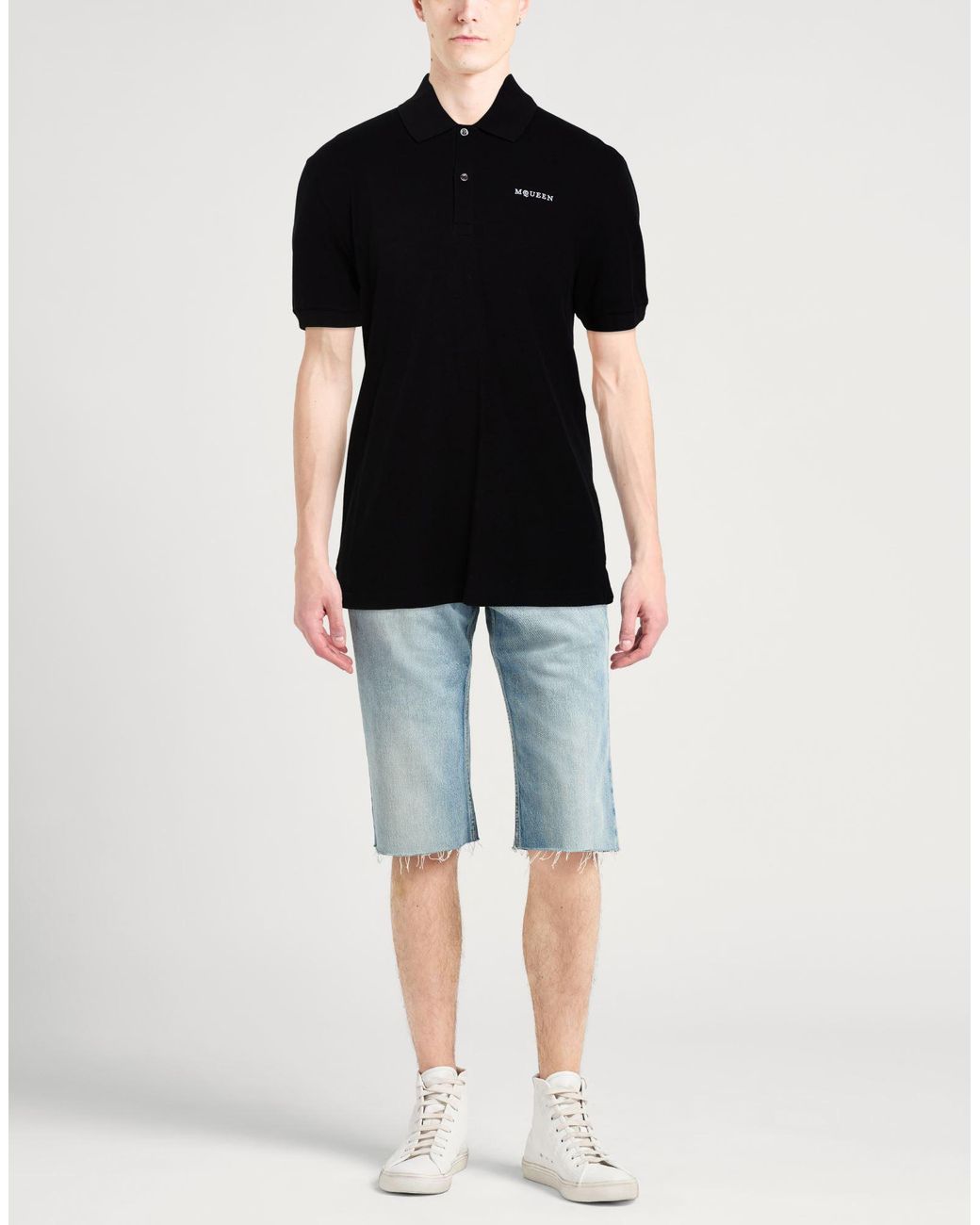 Polo McQueen de hombre de color Black