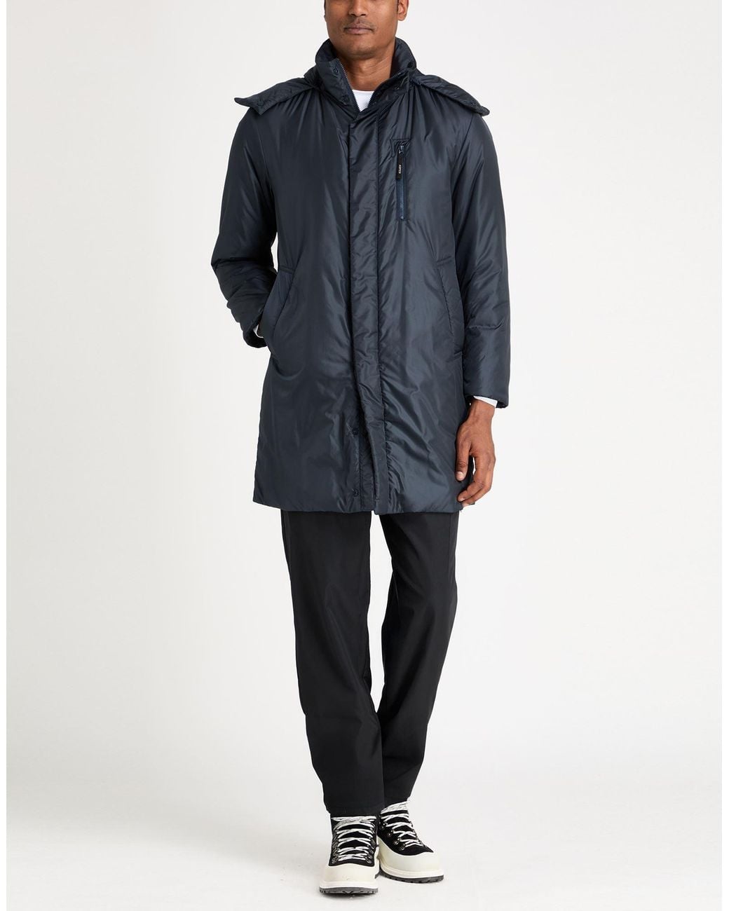Aspesi Gray Coat Polyamide for men