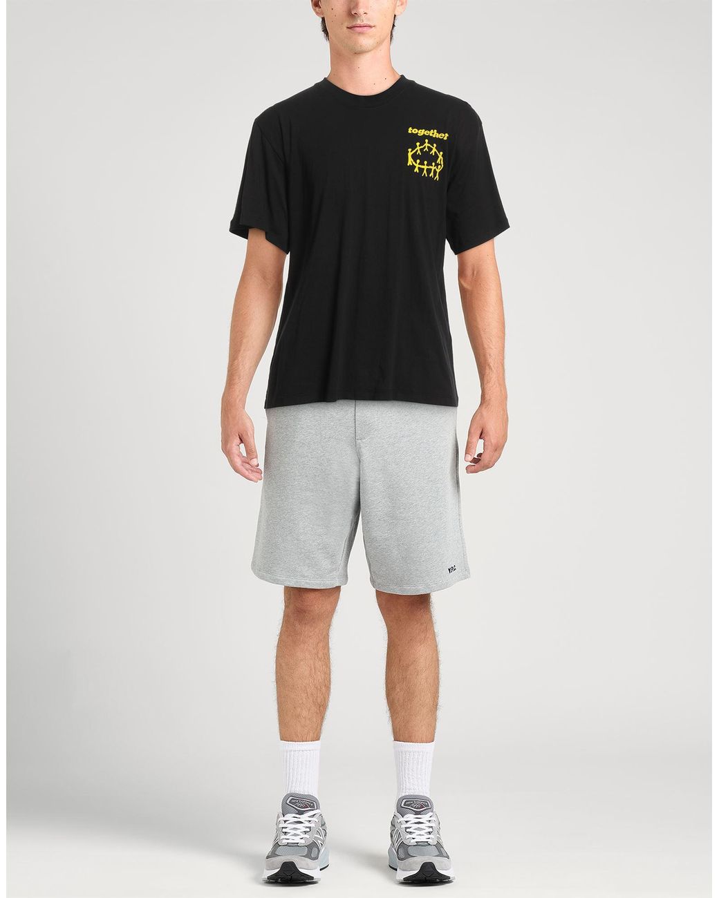 Sandro Black T-Shirt Cotton for men