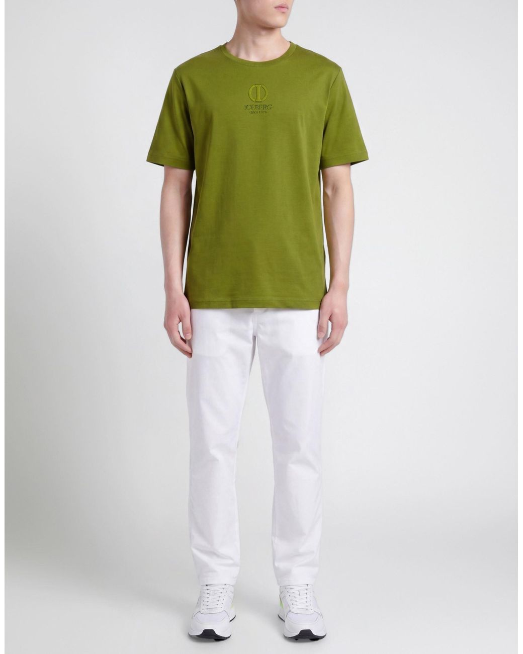 Iceberg Green T-Shirt for men