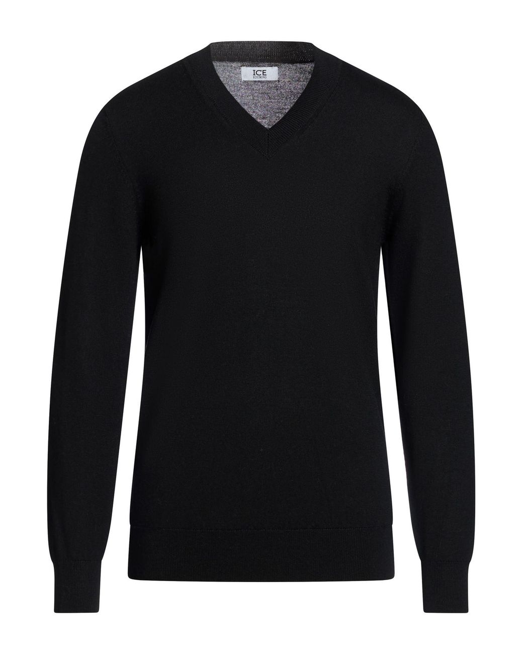 Ice Iceberg Black Sweater Wool for men