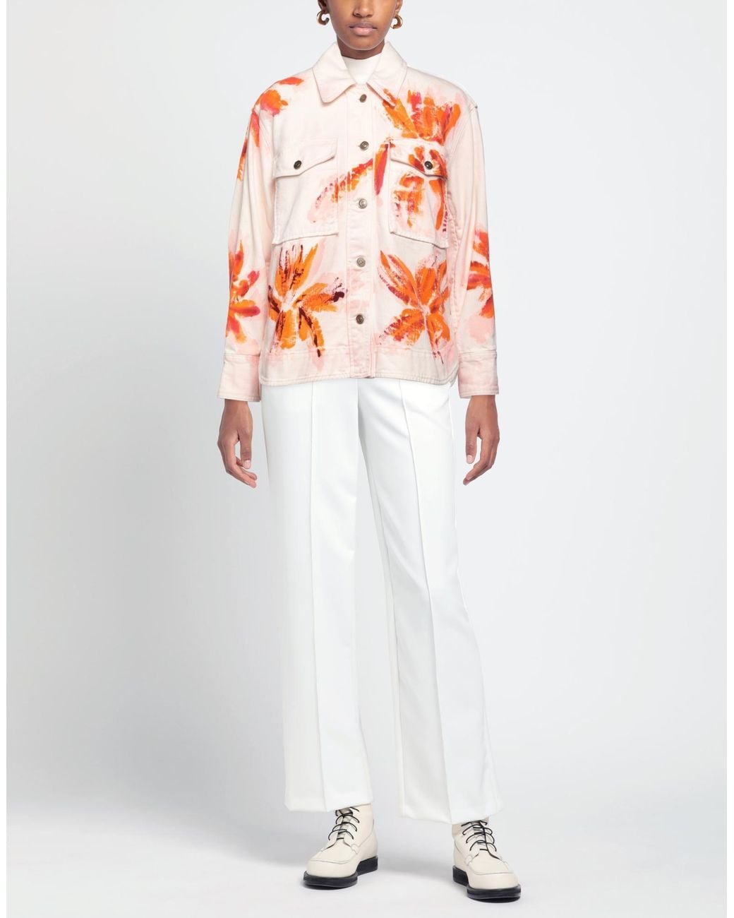 Alanui Orange Denim Outerwear