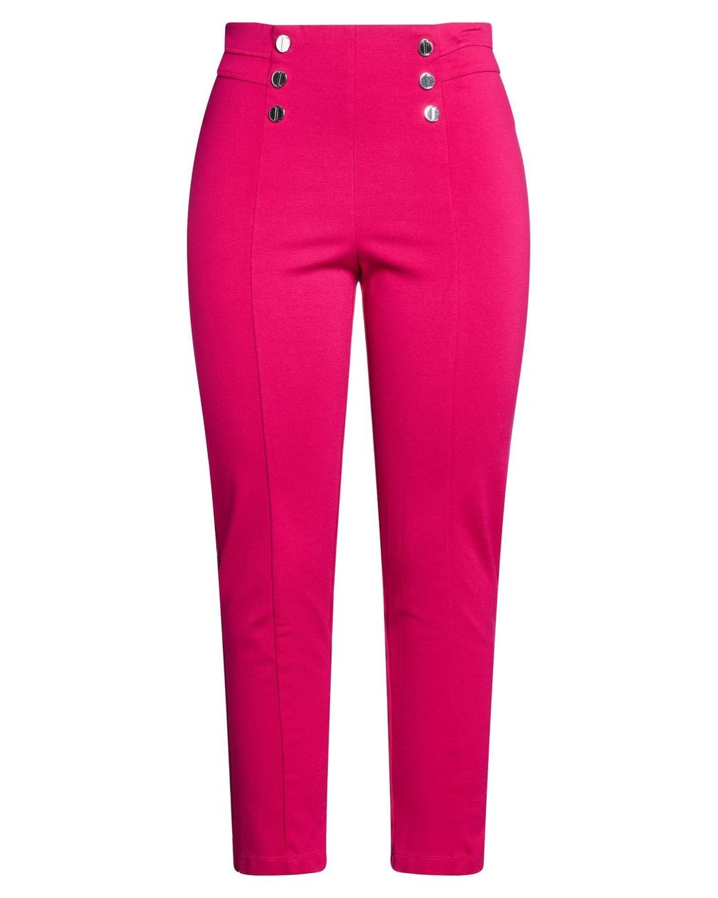 Diana Gallesi Pink Fuchsia Pants Viscose, Polyamide, Elastane