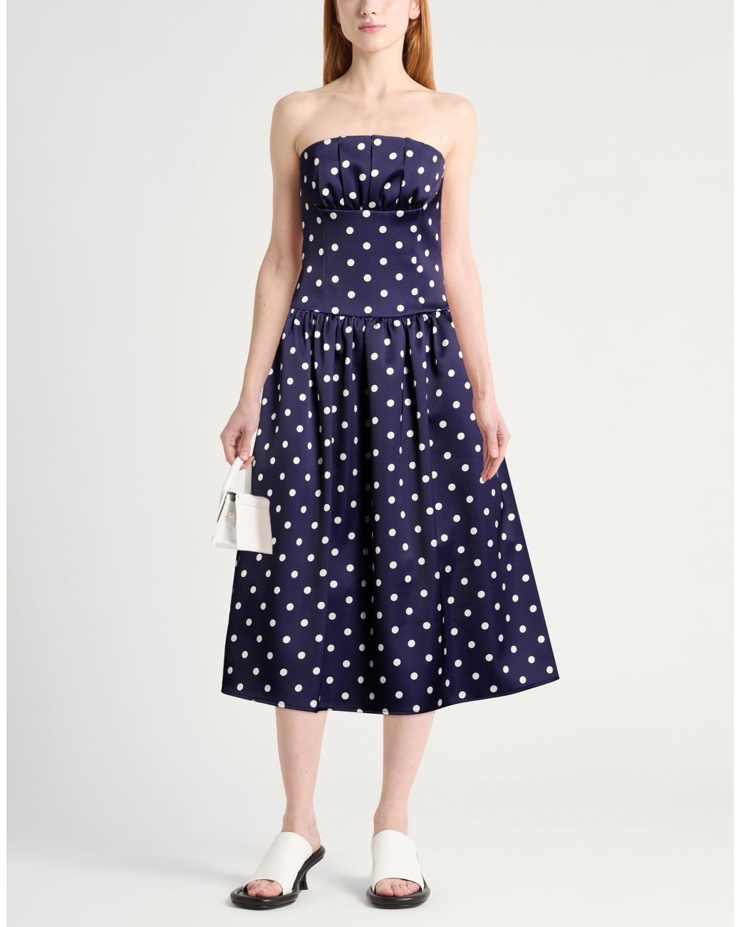 Self-Portrait Blue Midi Dress